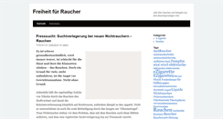 Desktop Screenshot of freiheit-fuer-raucher.de