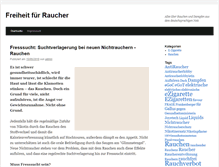 Tablet Screenshot of freiheit-fuer-raucher.de